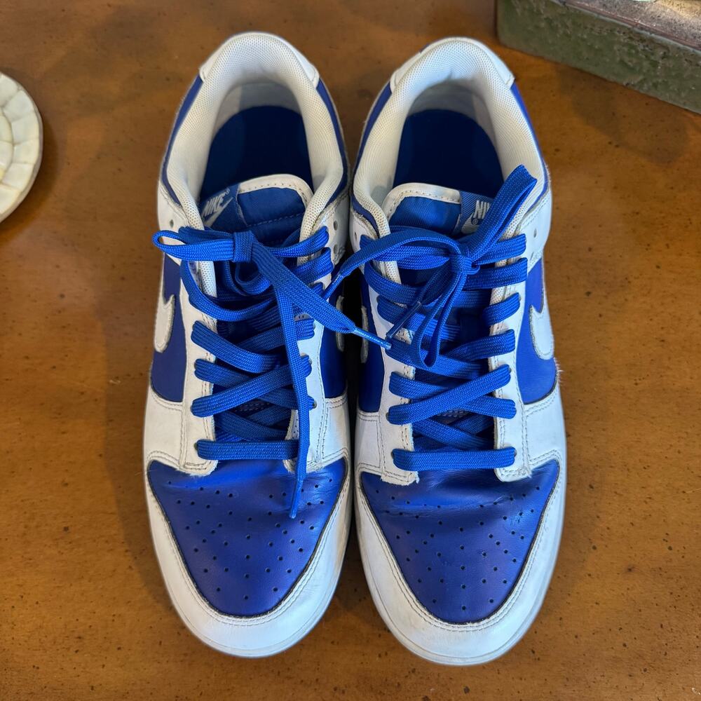 Nike Dunk Low White Royal Blue DD1391-401 Men’s Size 10.5 - Picture 3 of 10